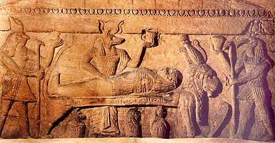 Decoración del sarcófago de la tumba principal, Kom El-Shuqafa