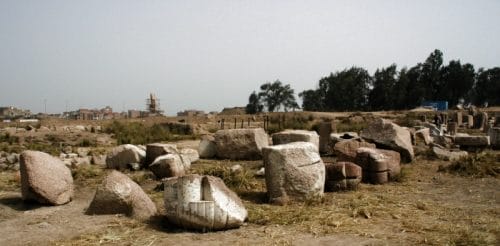 Ruinas de Bubastis, delta del Nilo.