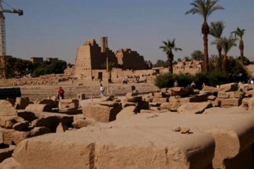 El templo de Opet, en Karnak El templo de Opet, en Karnak