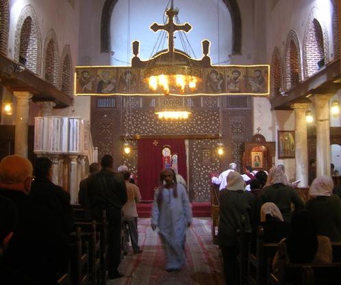 La iglesia de Santa Barbara, en El Cairo La iglesia de Santa Barbara, en El Cairo