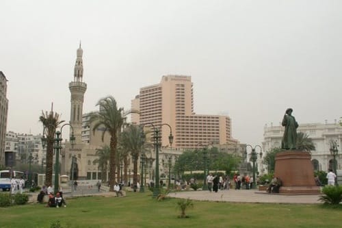 La plaza Midan Tahrir, en El Cairo
