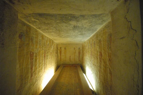 Interior tumba en Valle de los Reyes