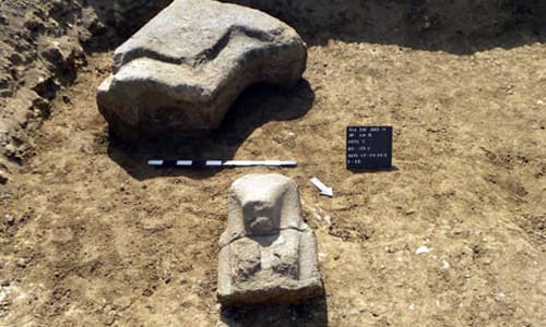 Descubren coloso del Faraón Amenofis III en Luxor