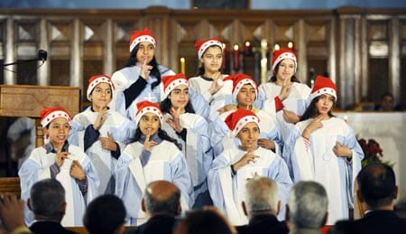 Coro de Navidad en Egipto