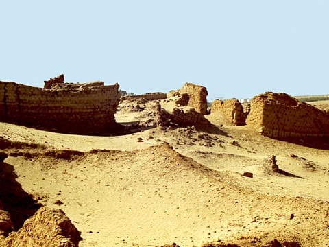 Ruinas de Bacchias en El Fayum