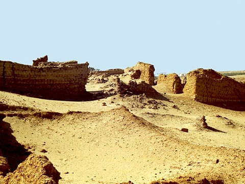 Ruinas de Bacchias en El Fayum Ruinas de Bacchias en El Fayum