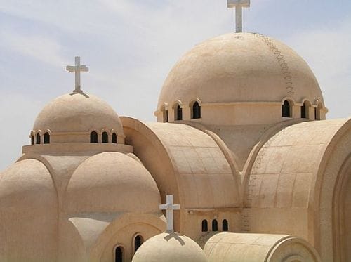 El monasterio de San Bishoi, en Wadi Natrun El monasterio de San Bishoi, en Wadi Natrun